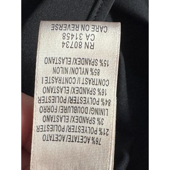 Y2k BCBG Max Azaria Black Cocktail Dress | Lace | Rhinestone Belt | Dark Romance - Picture 9 of 16